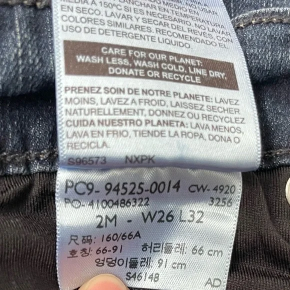 Levis Signature Midrise Bootcut Jeans Dark Indigo W26 - Picture 3 of 14